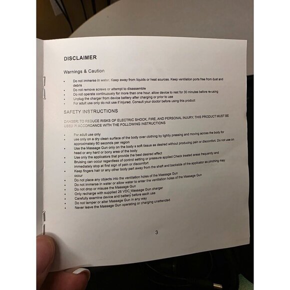 Massage Gun Deep Tissue Massager Fascia Massage Gun for Pain Relief Hand-Held El - Picture 8 of 16